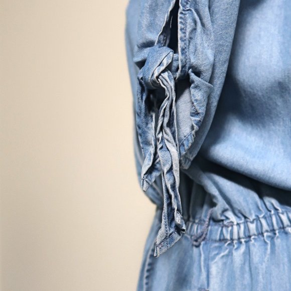 GAP Chambray Wrap Dress Size Small - Picture 7 of 12